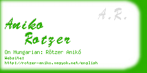 aniko rotzer business card